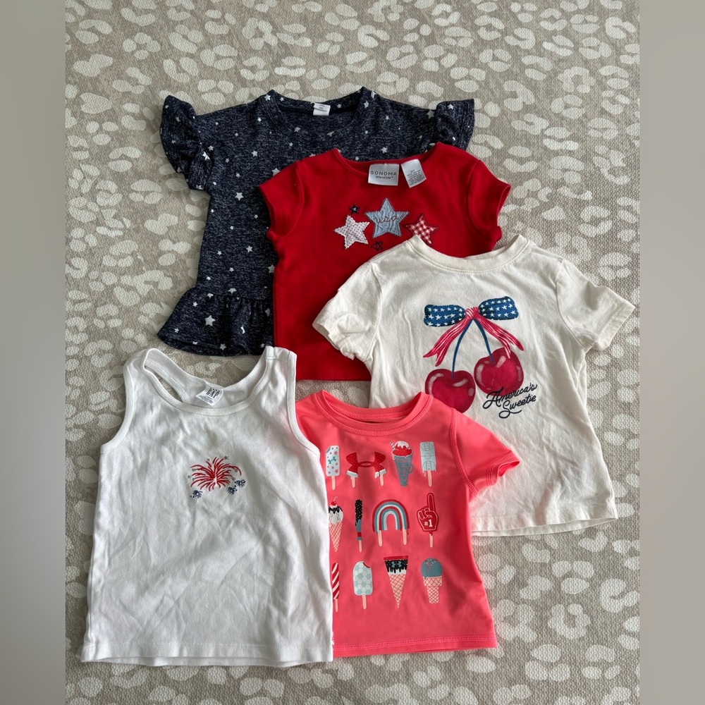3T girls 4th of July bundle - Picture 2 of 5